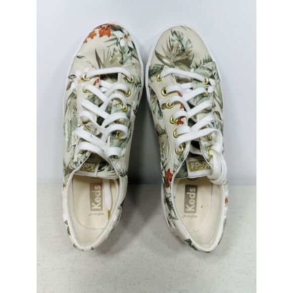 Keds Women's Canvas Lace-Up Sneaker | Size 8 | Floral Botanical ) - Picture 6 of 8